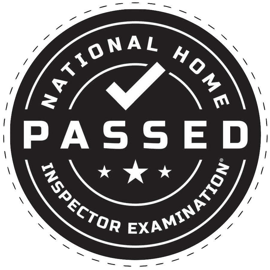certified home inspector Passed Seal black